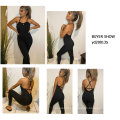 wholesale one piece seamless workout gym fitness sets ribbed yoga set yoga jumpsuit